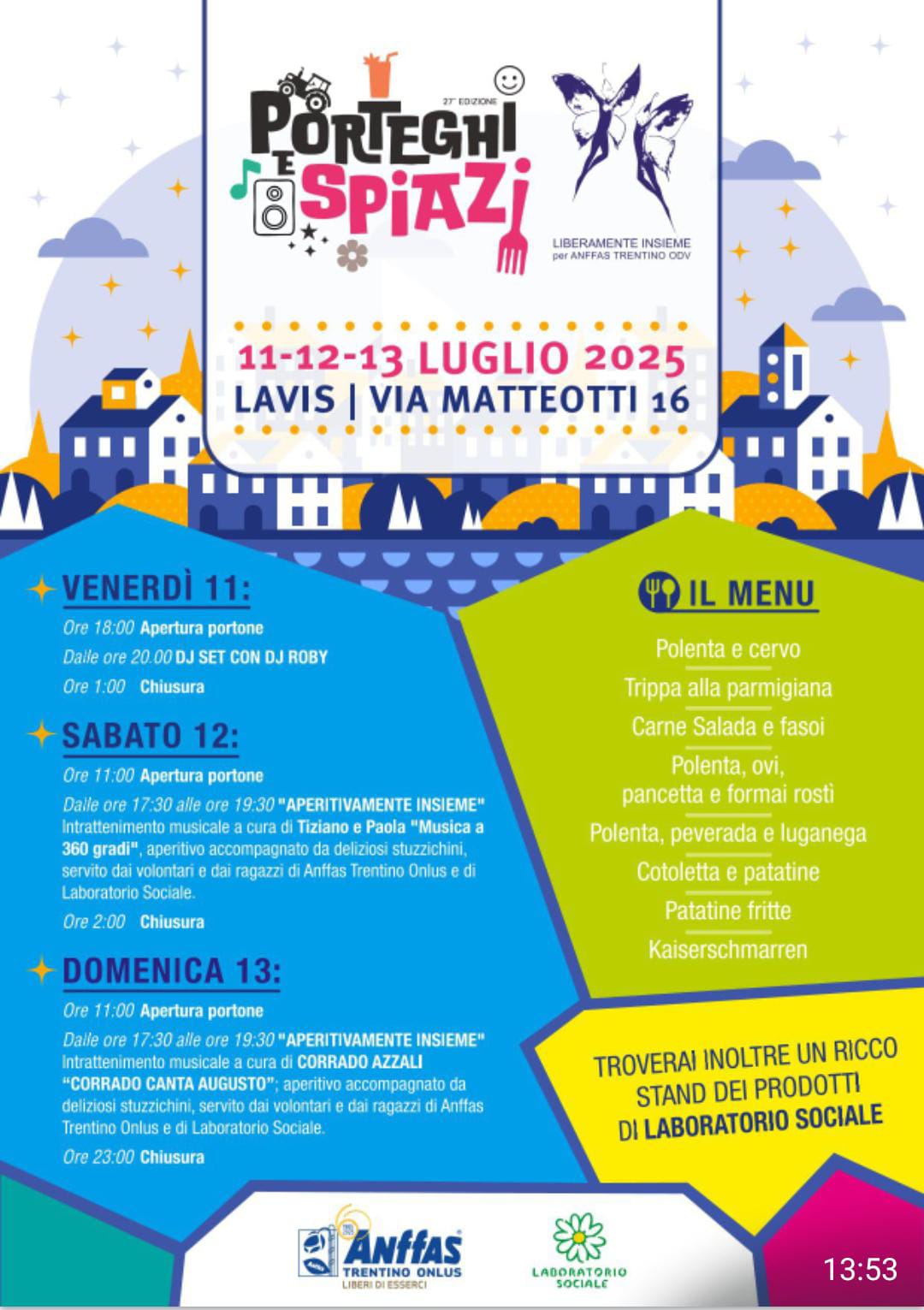 FESTA PORTEGHI E SPIAZZI LAVIS